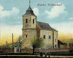 dobová pohlednice s námětem kostela