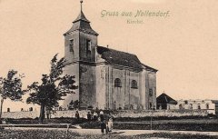 dobová pohlednice s námětem kostela