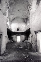historické foto interiéru kostela