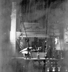 historické foto interiéru kostela