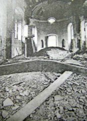 historické foto interiéru kostela