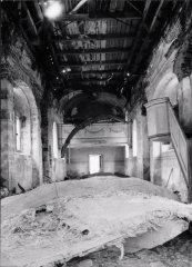 historické foto interiéru kostela