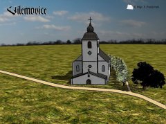 vizualizace kostela