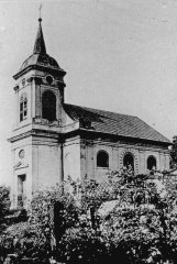 historické foto kostela
