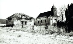 kostel s márnicí před demolicí