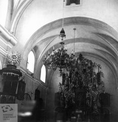 historické foto interiéru kostela