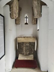 interiér zmenšené kopie kostela