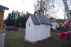 model kostela na návsi