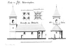 nákres kostela