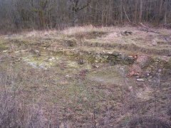 základy kostela - pravá stěna