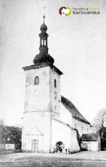 historické foto kostela