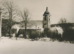 odstřel kostela