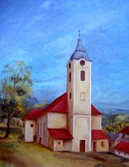 rekonstrukce dle černobílé pohlednice