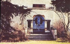 historické foto kostela - hlavní portál