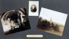 historické foto kostela a jeho interiéru