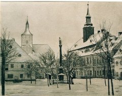historické foto kostela před přestavbou