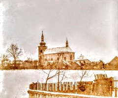 historické foto kostela