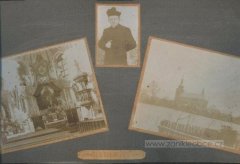 historické foto kostela a jeho interiéru