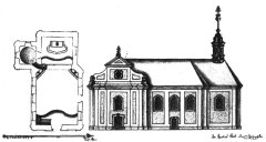 plán přestavby kostela