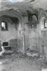historické foto interiéru kostela