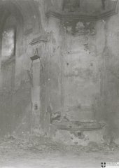historické foto interiéru kostela