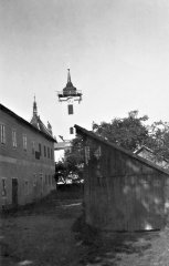 oprava věže kostela