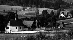 historické foto kostela - detail