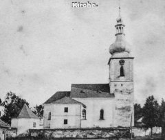 historické foto kostela