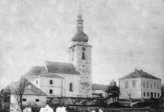 historické foto kostela