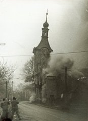 odstřel kostela