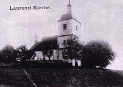 dobová pohlednice s motivem kostela