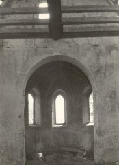 historické foto interiéru kostela