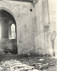 historické foto interiéru kostela