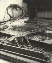 historické foto interiéru kostela