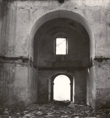 historické foto interiéru kostela