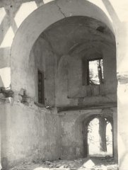 historické foto interiéru kostela