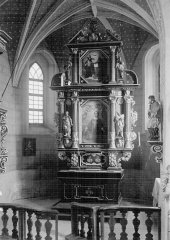 historické foto interiéru kostela