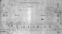plány kostela podle zaměření v roce 1906