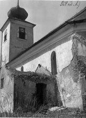 kostel před zbořením