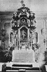 historické foto oltáře
