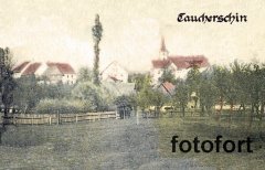výřez snímku s kostelem z předchozí pohlednice