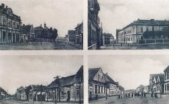 dobová pohlednice vsi s kaplí (na levém horním snímku)