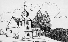 kresba kaple od Georga Warty