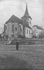 historické foto kostela