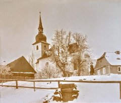 historické foto kostela