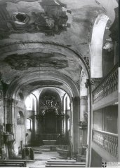 historické foto interiéru kostela