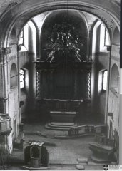 historické foto interiéru kostela