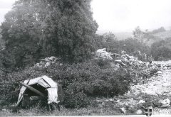 trosky kostela po odstřelu