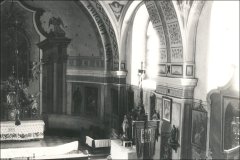 historické foto interiéru kostela