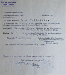potvrzení o zrekvírování zvonů